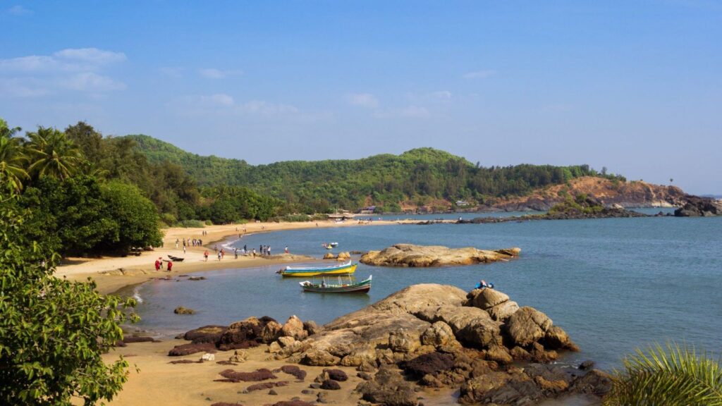 Gokarna beach side view