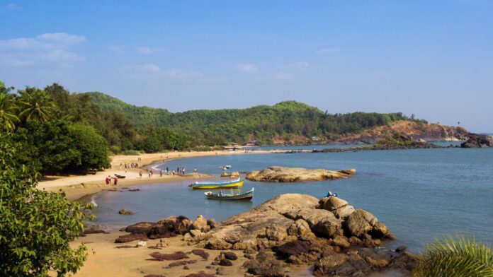 Gokarna beach side view