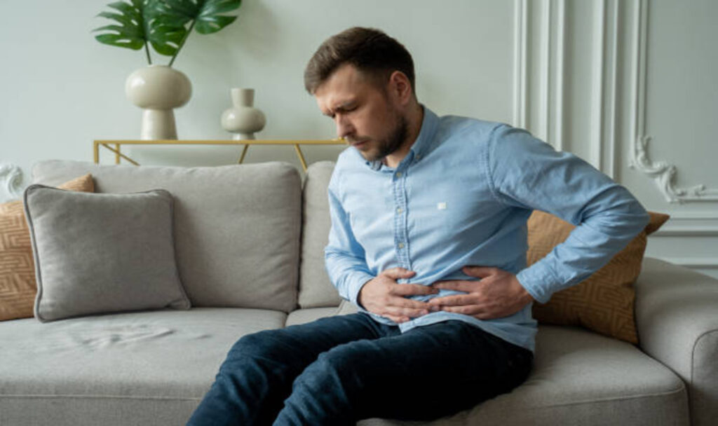 Man suffers stomach pain