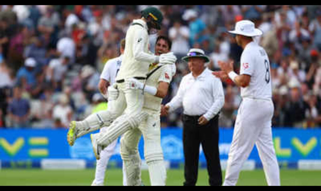 England vs Australia cricket match in stadium