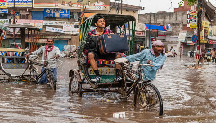 Flooded road