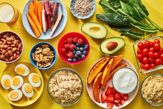 Different types of nourishing food