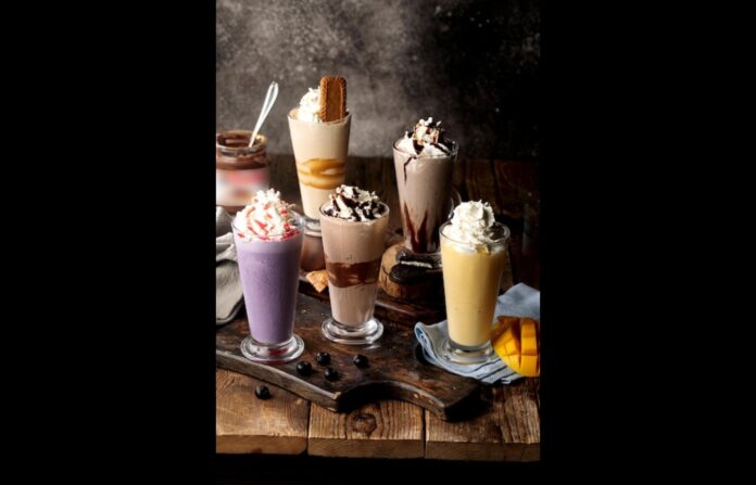 Variety of milkshakes