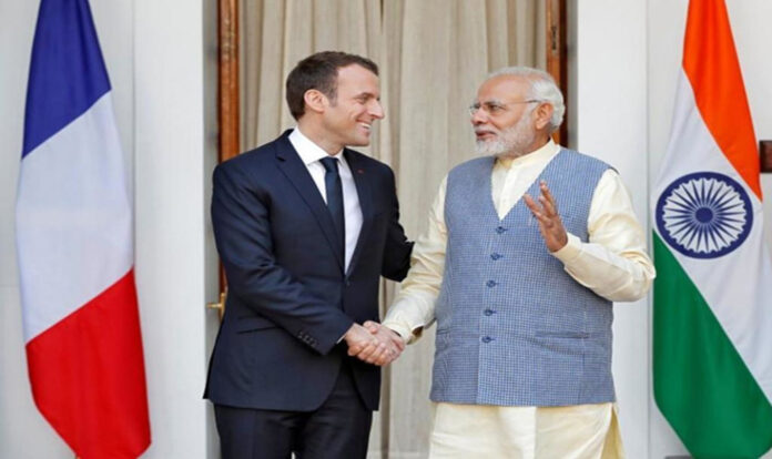 Narendra Modi and France President