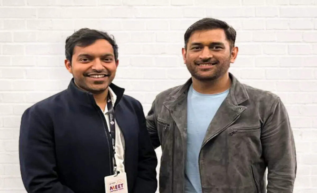 MS Dhoni and CEO Asian footwear