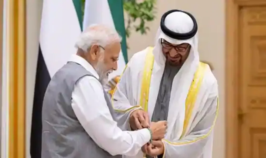 UAE President and Narendra Modi