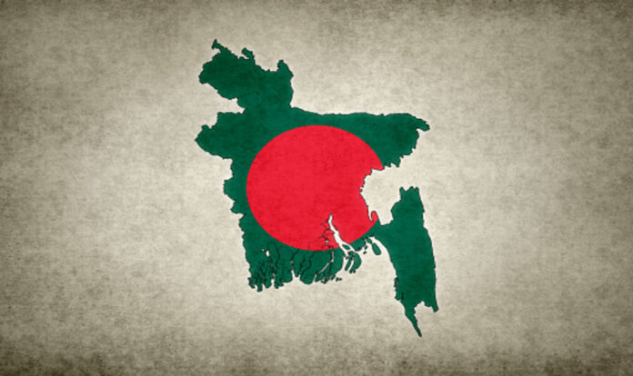Bangladesh with flag part