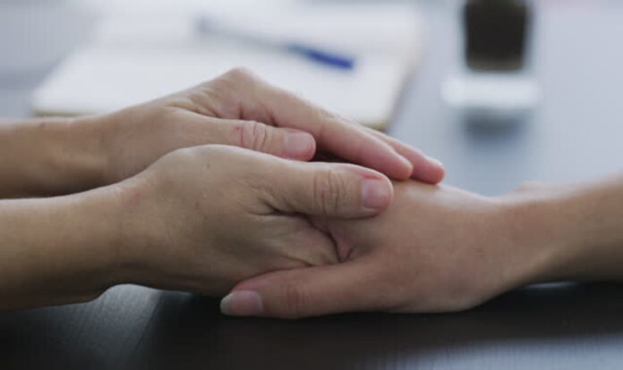 Holding hands