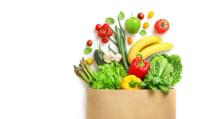 Fresh fruits and vegetables