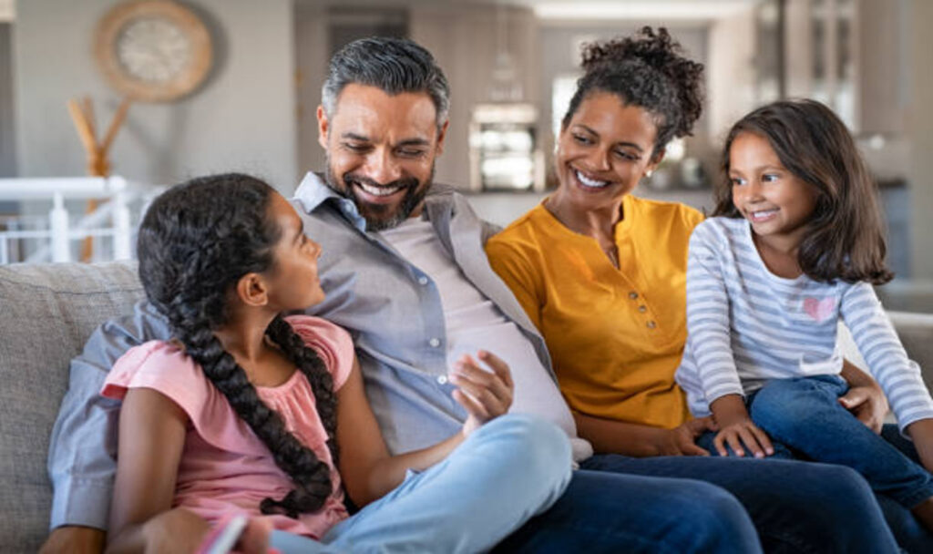 Family enjoying together