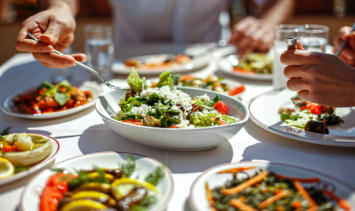 Colourful lunch