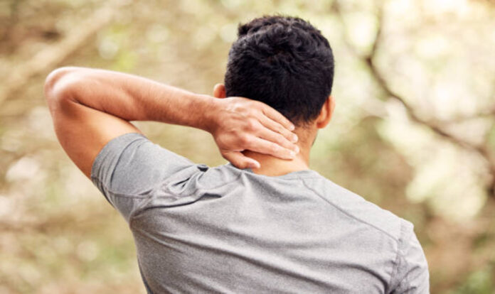 Men having Neck pain