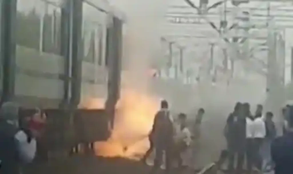 Vande Bharat caught fire