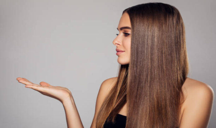 Woman with long hairs