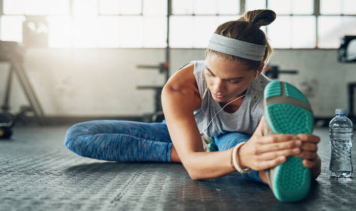 Woman exercising