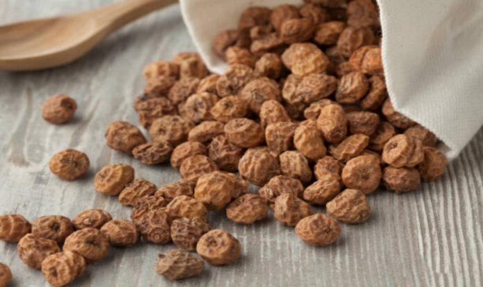 Tiger nuts in sack