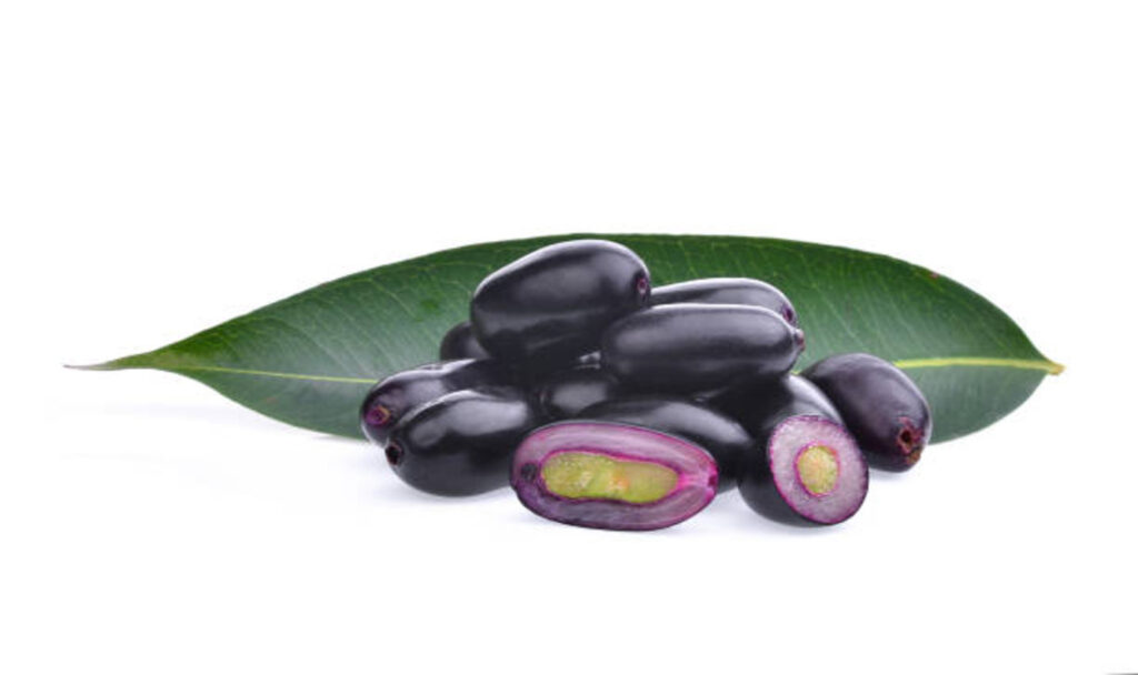 Jamun with leaf